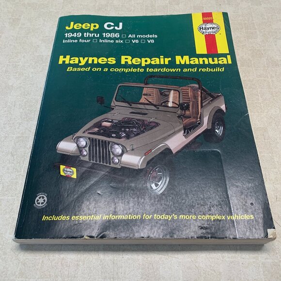 Haynes Repair Manual for JEEP CJ 1949 thru 1986 Paperback - Picture 1 of 10